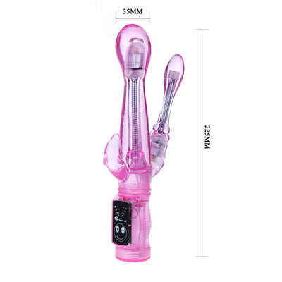 6 Speed Vibration Rabbit Vibrator, Double Vibe Waterproof G Spot Vibrators, Very Soft Materials Sex Toys, Sex Products