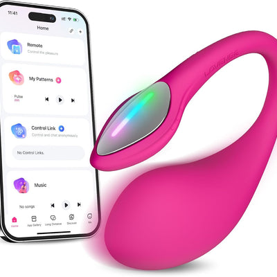 LOVENSE Lush 4 Remote Control G-spot Vibrator, Wearable Long Distance Adult Sex Toys