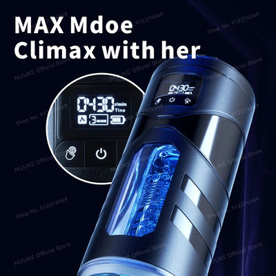 ชาย Masturbator อัตโนมัติอมควยดูดเครื่องดูด Blowjob ช่องคลอด Masturbation หี Vibrator เซ็กซ์ทอยสำหรับชาย