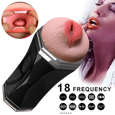 ชาย Masturbator สำหรับอัจฉริยะเสียง Oral Sex Vibrators ชะลอการ Exerciser Man เซ็กซ์ทอยผู้ใหญ่ Masturbation ถ้วย