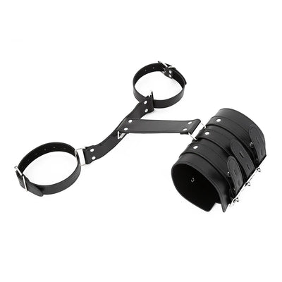 BDSM Bondage Body Restraints Reverse Back Handcuffs Adult Products Sex Game PU Leather Cuffs Sex Toys for Women Couples