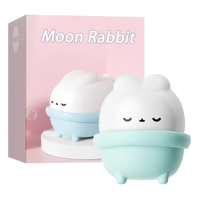 Cute Moon Rabbit Sucking Vibrating Egg Massager Pussy Clit G-spot Clitoral Stimulator USB Rechargeable Adult Sex Toy