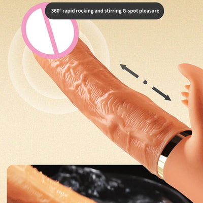 มือถือ Thrusting Dildo Vibrator สำหรับผู้หญิง Clit เลียของเล่นผู้ใหญ่เครื่องช่องคลอดช่องคลอดเครื่องมือหญิง Masturbator