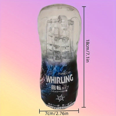 Transparent 3D Realistic Electric Male Masturbator: Adult Party Toy for Men, Suitable for Ages 18+ (No Feathers, Silicone Material)