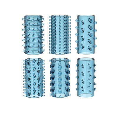 6pcs Sex Toys For Men, Penis Rings With 6 Elastic Textures Reusable, Male Sex Toys Cock Ring, Penis Sleeve For Enhance Erection Extended Time Cock Rings, Adult Sex Toys For Men And Couples