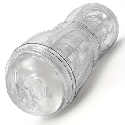 Mesterstar Dual Open Ended 360° Rotating Male Masturbators Stroker Sleeve, Pocket Pussy Sex Toys for Adult with 3D Crystal Realistic Textured Vagina Male Masturbators Cup