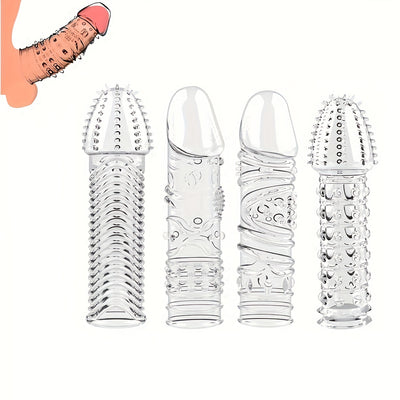 Penis Ring Crystal Penis Sleeve Lock Sperm Resistance Adult Supplies