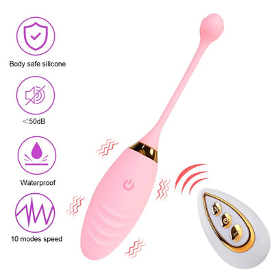 10 Speeds Sex Toys for Women Vibrating Egg Anal Clitoris Stimulation Jump Egg Vibrator Wireless Remote