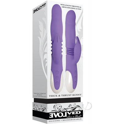 EN-2872 Thick & Thrust Rabbit Vibrator, Purple