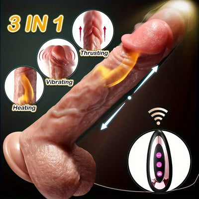 Lovely 9.1 Inch Liquid Silicone Dildo with Remote, USB Powered, Multiple Modes, Suitable for Men and Women, Realistic Feel