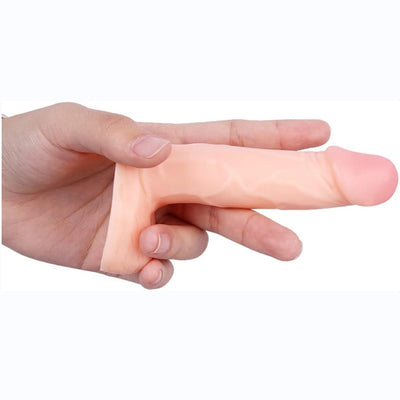 4 Inch Realistic Small Dildo,Beginner Anal Plug,Soft Anal Dildo with Curved Shaft and Balls,Adult Sex Toy Women Men Couples.Experience Multi-Purpose Mini Style(Flesh)