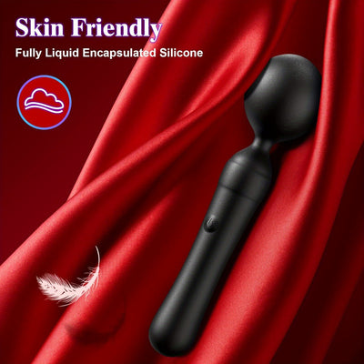 AV Wand Vibrator Handheld Magic Cordless Massager, Full Silicone Waterproof Vibrator Women Sex Toys for Clitoral Nipple Massage, Rechargeable Quiet Powerful Adult Sex Toys & Games for Couple Pleasure