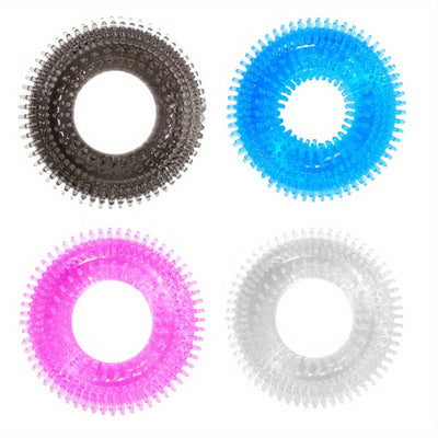 Crystal Pink Adult Novelty penis Ring - 44MM/1.73in Diameter, 14MM/0.551in Thickness, Silicone Material, Suitable for General Occasions