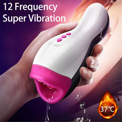 เครื่องสำเร็จความใคร่ช่องคลอดทำความร้อนอัจฉริยะชายเซ็กซ์ทอย18 +