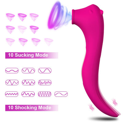 2มอเตอร์ Clit Sucker Vibrator หัวนม Clitoris ที่มีประสิทธิภาพ Stimulator G-Spot Massager Dildo หญิงเซ็กซ์ทอยสินค้าผู้หญิงผู้ใหญ่