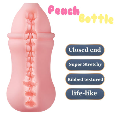 Peach Bottle 3 in 1 Male Sex Toys, Male Masturbator, Pocket Pussy Sex Dolls, Adult Male Sex Toys, Pocket Pussy, Male Masturbator, Sex Dolls, Firming Vagina Anal and Mouth Blowjob Toys, Male Masturbation, Cute Styling Stress Relief Soothing Toys