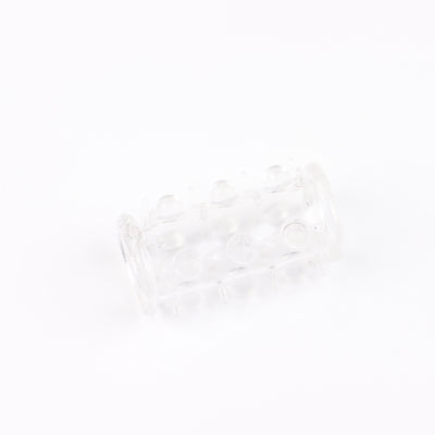 Cock Ring Reusable Silicone Long Condom Penis Sleeve Enlarger Glans Particles Condom Lasting Delayed Sex Toys Adult Sexual Dotted Sex Goods
