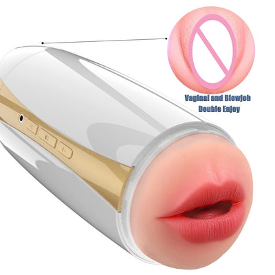 เครื่องสั่นหัวคู่เพลิดเพลินกับการสำเร็จความใคร่ด้วยตัวเองถ้วยลิ้นเลียช่องคลอดกระเป๋าช่องคลอดเครื่องสั่นสำหรับผู้ใหญ่ของเล่นเซ็กซี่สำหรับผู้ชายสำเร็จความใคร่