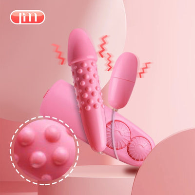 ดิลโด้ไวเบรเตอร์สำหรับผู้ใหญ่ผลิตภัณฑ์เซ็กซ์ทอยเครื่องสั่นกระตุ้นไข่คู่ควบคุมระยะไกล