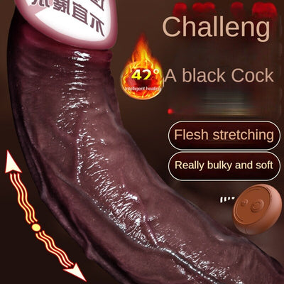 ดิลโด้เซ็กซ์ทอยไวเบรเตอร์ขนาดใหญ่สำหรับผู้หญิงควบคุมระยะไกลแบบสั่นได้นวดดูดความร้อนสมจริงซิลิโคนอวัยวะเพศชายผู้ใหญ่