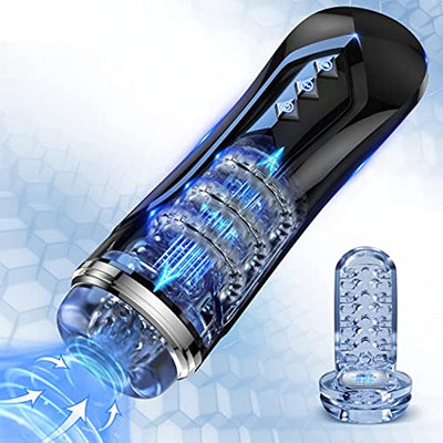 ถ้วยสำเร็จความใคร่อัตโนมัติสำหรับผู้ชายสำหรับการกระตุ้นอวัยวะเพศชายแบบสั่นด้วยมือสั่นได้7ครั้ง & 7ครั้ง