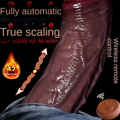 ดิลโด้เซ็กซ์ทอยไวเบรเตอร์ขนาดใหญ่สำหรับผู้หญิงควบคุมระยะไกลแบบสั่นได้นวดดูดความร้อนสมจริงซิลิโคนอวัยวะเพศชายผู้ใหญ่