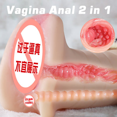 จิ๋มกระป๋องซิลิโคนแท้สำหรับผู้ชายอุปกรณ์ช่วยตัวเองสำหรับผู้ชาย