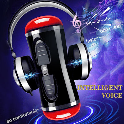 เพศของเล่นสำหรับผู้ชาย2in1อัตโนมัติชาย Masturbator คัพ Dual Channel สั่นจริงช่องคลอดช่องปากปากดูดพ็อกเก็ตหีอมควย