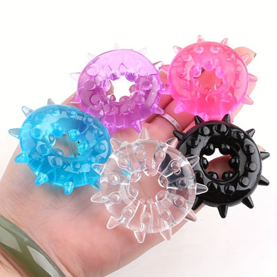 5pcs Multi-color Thorn Ring Sheep Eye Ring Crystal Lock Essence Ring Penis Ring For Men Foreskin Ring Sun Circle Couple Adult Products Sex Toy Set