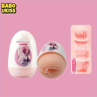 Adult Sex Toy: TPE Material, Portable Airplane Egg for Men's Pleasure