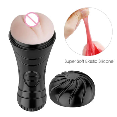 จิ๋มกระป๋องซิลิโคนสำหรับผู้ชายของเล่นเพศผู้ใหญ่จิ๋มกระป๋องสั่นกระเป้าสำหรับผู้ใหญ่