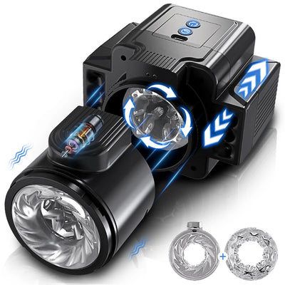 เครื่องสำเร็จความใคร่ด้วยตัวเองแบบยืดหดได้สำหรับผู้ชายอุปกรณ์เซ็กซ์ทอยสำหรับผู้ใหญ่แบบเปิดหัวลูกสูบสำหรับผู้ชาย