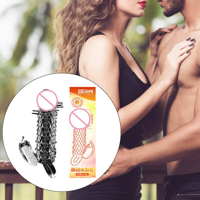 3D Crystal Condoms Dick Extender Penis Lengthen Bold Sleeve Sex Toys n Useful Sex Supplies