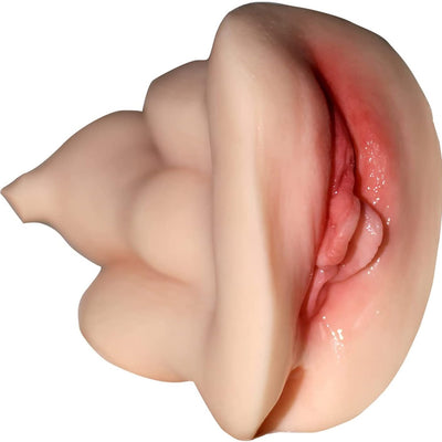 Vibrating Womb Masturbator, Male Masturbators Pocket Pussy Realistic Stroker Lifelike Vaginal Oral Sex Toys for Man Masturbation