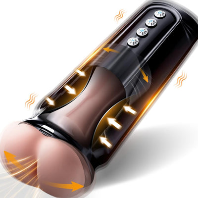 4 in 1 Automatic Male Masturbator Cup with Swing Function, Doggy-Style Sucking Male Stroker with Anal Design, Ulovime Male Anal Sex Toy for Men Masturbation
