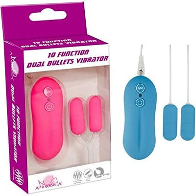 Happy Twin Vibrating Bullets, 10 Speed Fully Waterproof Clit Vibrator Sex Toys, Egg Vibrators, Sex Toys for Woman, Sex Products