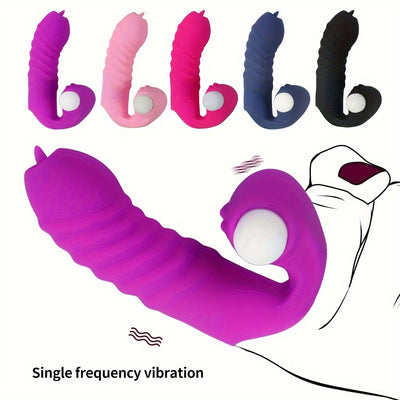 Sexy Skin-Like Licking Vibration Finger Toy with Battery (Included) - Men's Sensual Accessories