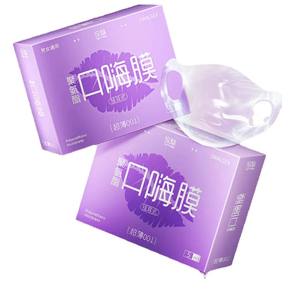 Polyurethane Thin Mouth Condom Sex Game Oral Membrane Erotic Products