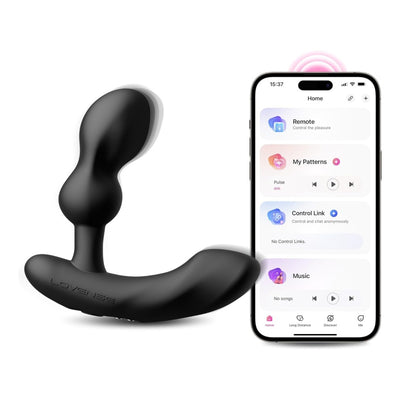 LOVENSE Edge 2 Prostate Massager Vibrator Sex Toys for Men, APP Remote Control Vibrating Butt Plug with Powerful Vibrations Adult Sex Toys & Games for Beginner Advanced Player