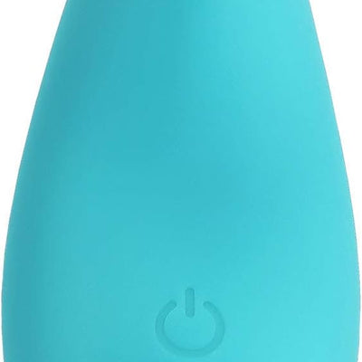 plusOne Mini Vibrator for Women - Made of Body-Safe Silicone, Fully Waterproof, USB Rechargeable - Personal Massager with 10 Vibration Settings, Teal