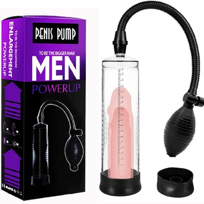 Men's Vacuum Pump Plus Pump Men's Enhanced Growth Pump 118511T Pen Cup Stable Professional Set Solid Vacuum Pump Home Performance Pump (Transparent/BB)