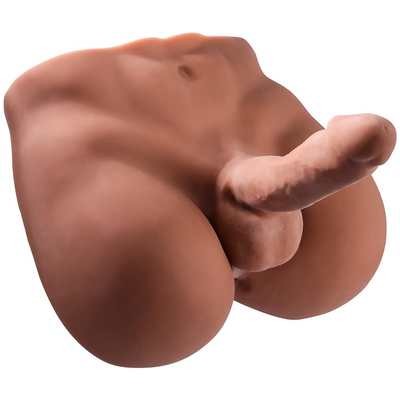Lifelike Torso Male Sex Doll with Flexible Dildo Realistic Sex Huge Cock 7.08inches, Men Sex Dolls for Women Masturbation, Unisex Masturbator Sex Toy for Men Women Gay Couple
