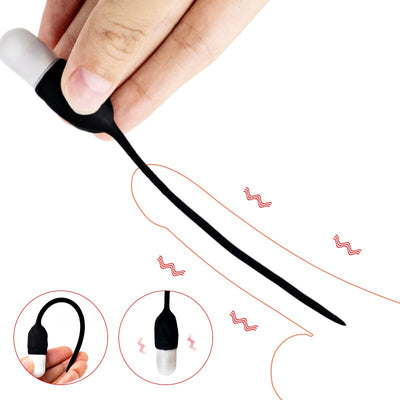 7โหมด Urethral Vibrator Horse Eye Stick Catheter อวัยวะเพศชาย Plug เพศของเล่นสำหรับผู้ชาย Vibrating Urethral ปลั๊กอวัยวะเพศชายใส่ Dilator