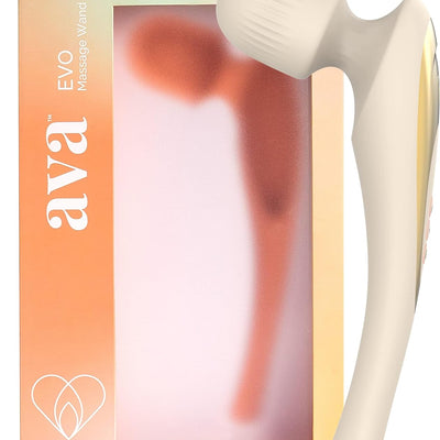 Ava EVO Ergo Vibrator Wand - Beige and Ava Bullet HUM Massager - [Mini Vibrator Sex Toy] | Sex Toys for All | Clitoris Vibrator - Beige