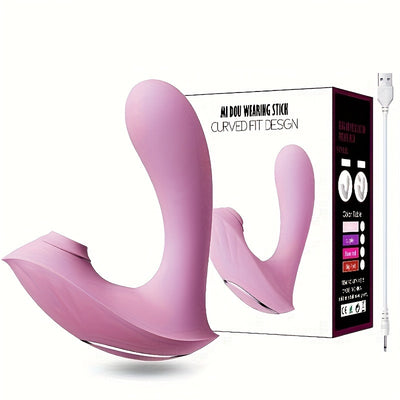 Wearable Butterfly Vibrator Panty - USB Rechargeable, 9-Frequency G-Spot & Clitoral Stimulation with Sucking Massage for Women - Adult Sex Toy for Couples