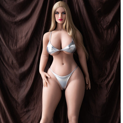 Thailand/Nonthaburi Stock-164cm TPE  Full Size Adult Blonde Chubby Sex Doll NO.1041