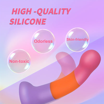 6.1" Liquid Silicone Anal Plug - Realistic Soft Dildo With Strong Suction Cup For Hands-Free G-Spot Stimulation, Latex-Free Adult Sex Toy For Men & Women