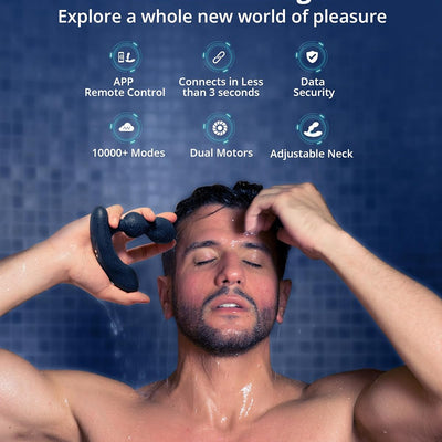 LOVENSE Edge 2 Prostate Massager Vibrator Sex Toys for Men, APP Remote Control Vibrating Butt Plug with Powerful Vibrations Adult Sex Toys & Games for Beginner Advanced Player