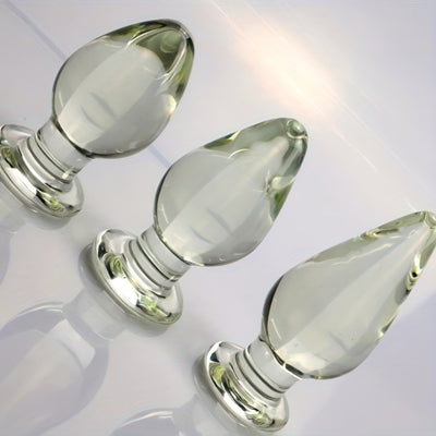 5cm Glass Anal Plug for Adult Use, Female and Male Anal Expansion, Masturbation, and Sexual Intercourse Products