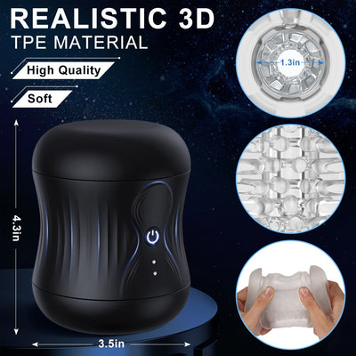 อวัยวะเพศชายนวด Masturbators สำหรับผู้ชายเปิดชาย Masturbators ถ้วย3D อุโมงค์พ็อกเก็ตหี Stroker 10การสั่นสะเทือนโหมด
